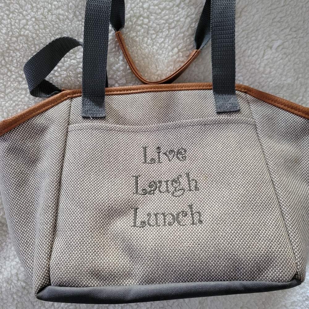 Thirty-One Gray and Brown Lunch Bag